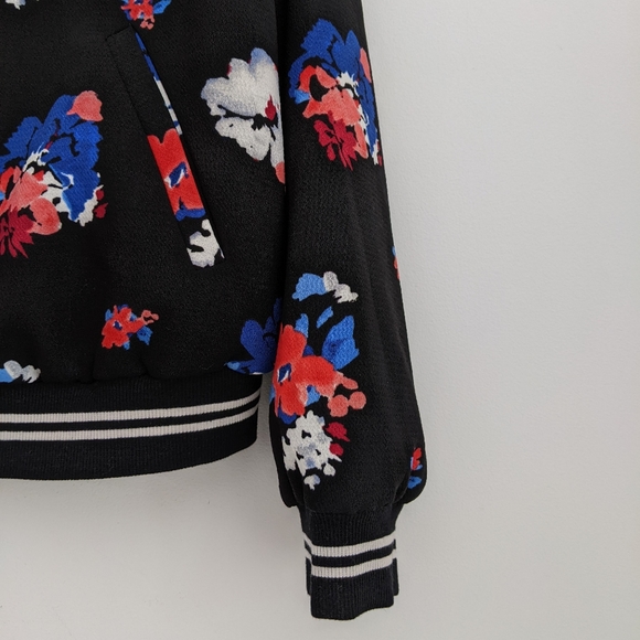 VINCE CAMUTO (Petite) Floral Bomber Jacket, LARGE - Picture 5 of 9